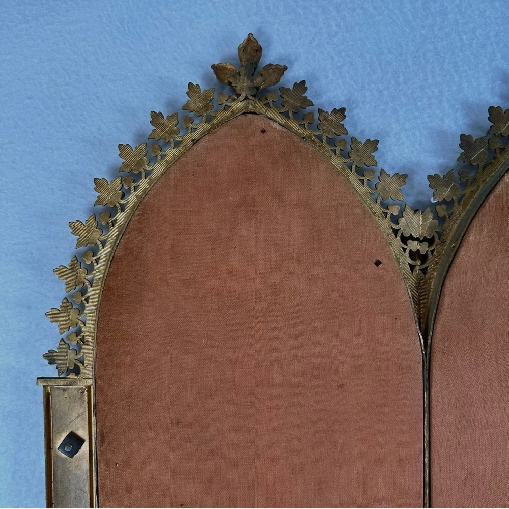 Large Shiviti Plaque Art Judaica Mirror Wall Decor Ornate Spiritual Vintage